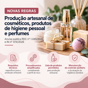 Anvisa estabelece regras para produção artesanal de cosméticos, produtos de higiene pessoal e perfumes