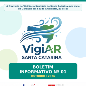 DIVS publica o Boletim Informativo nº 01/2026 do Programa VigiAR em Santa Catarina